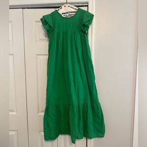 Old Navy Green Flowy Maxi Dress